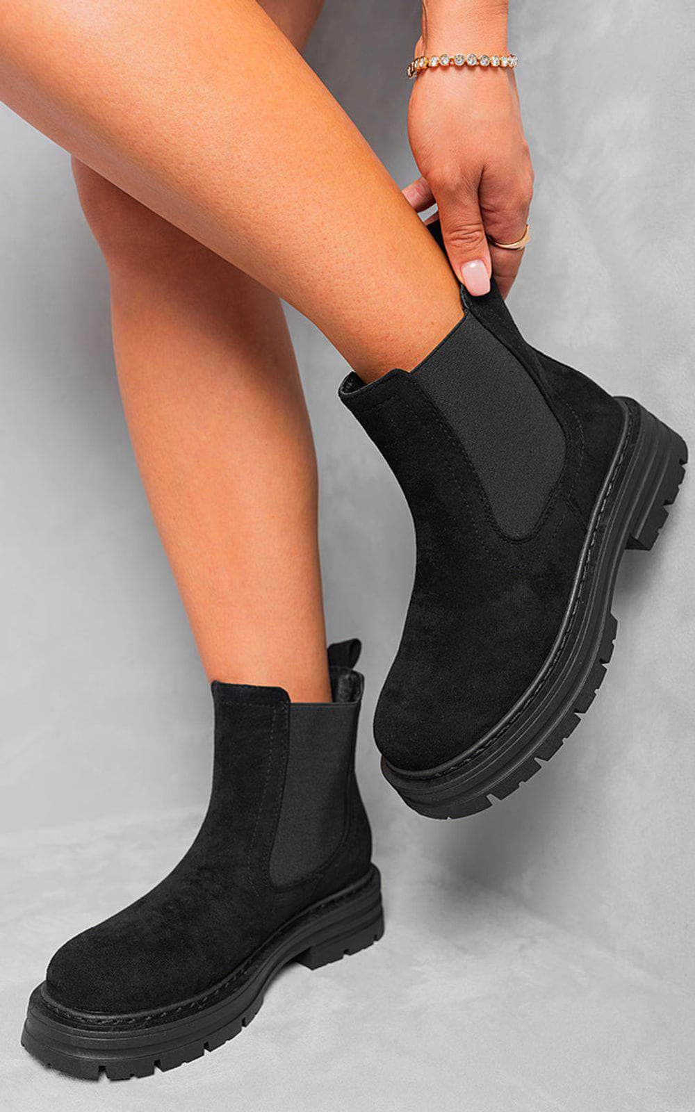 Chunky Chelsea popular suede boots